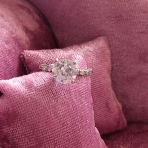 Silver Clear Cubic Zirconia Ring